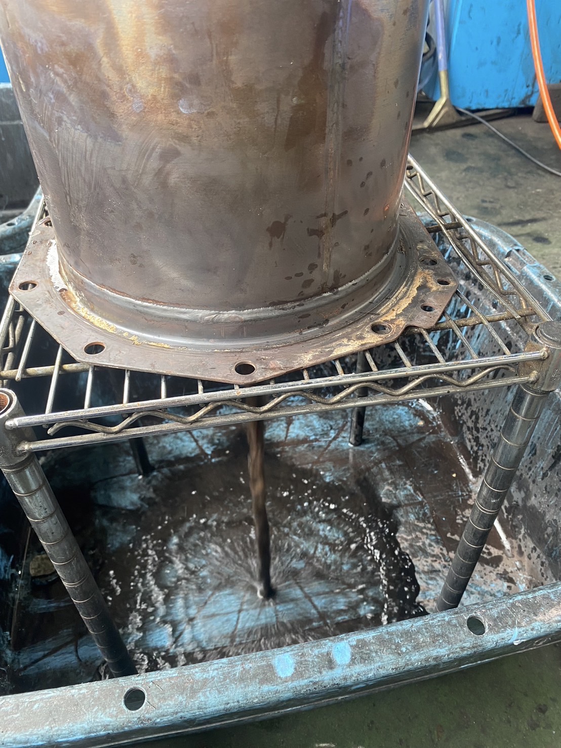 洗浄作業中